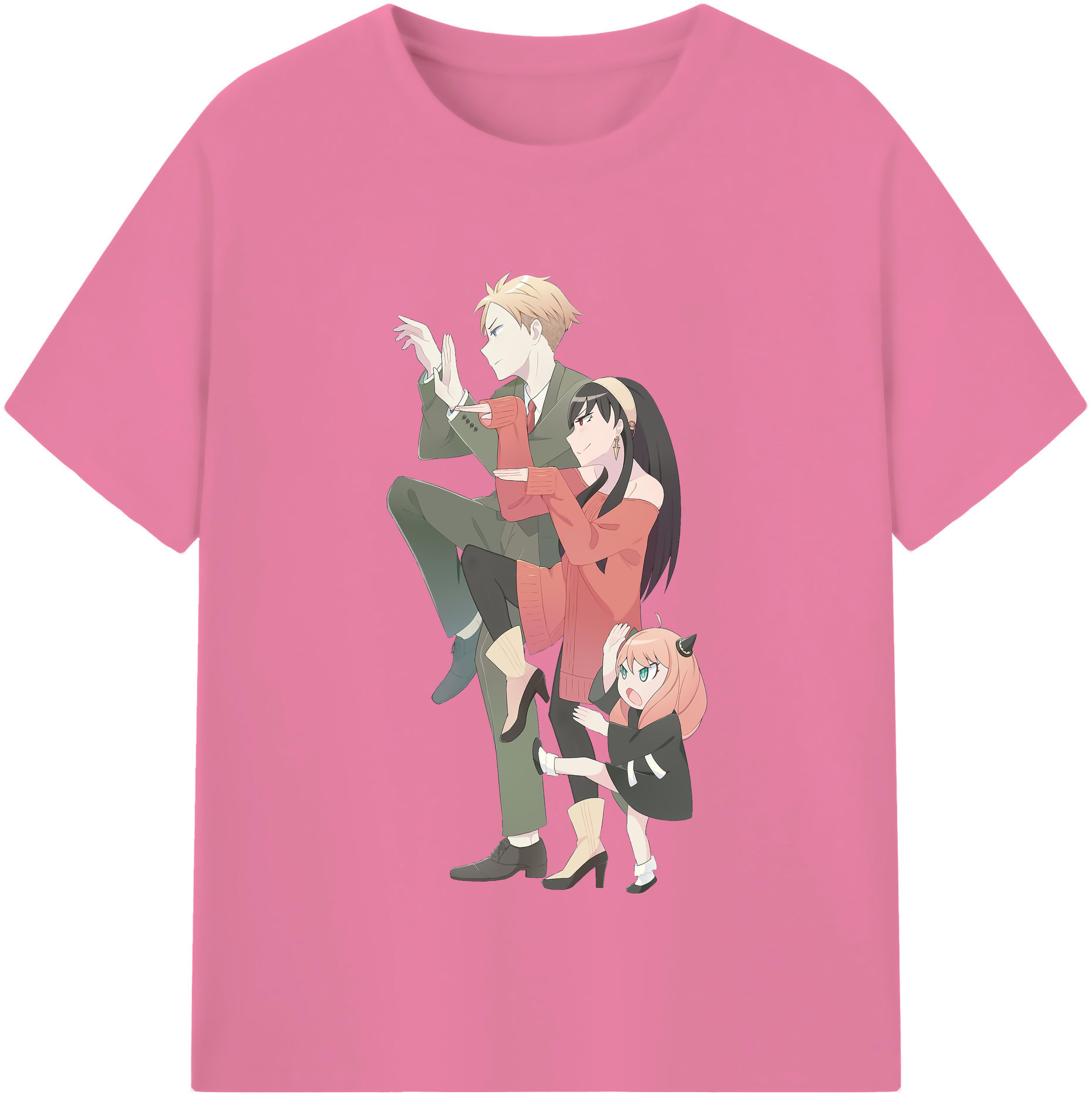 （画像用） SPY×FAMILY间谍家家酒 綿100％半袖Tシャツ（フロントプリント）